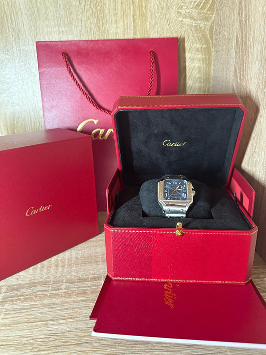 Cartier Santos Tableau Bleu